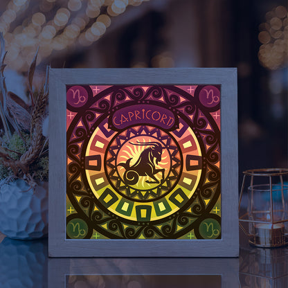 Capricorn – 3D Lightbox SVG File for Cricut & Silhouette