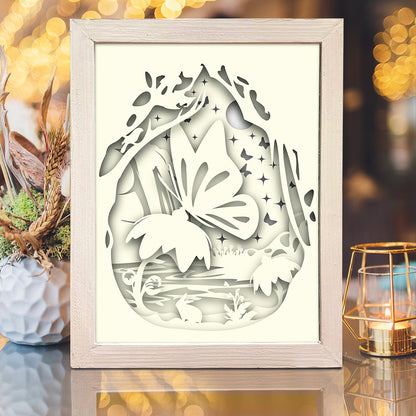Simplified Butterfly – 3D Lightbox SVG File for Cricut & Silhouette