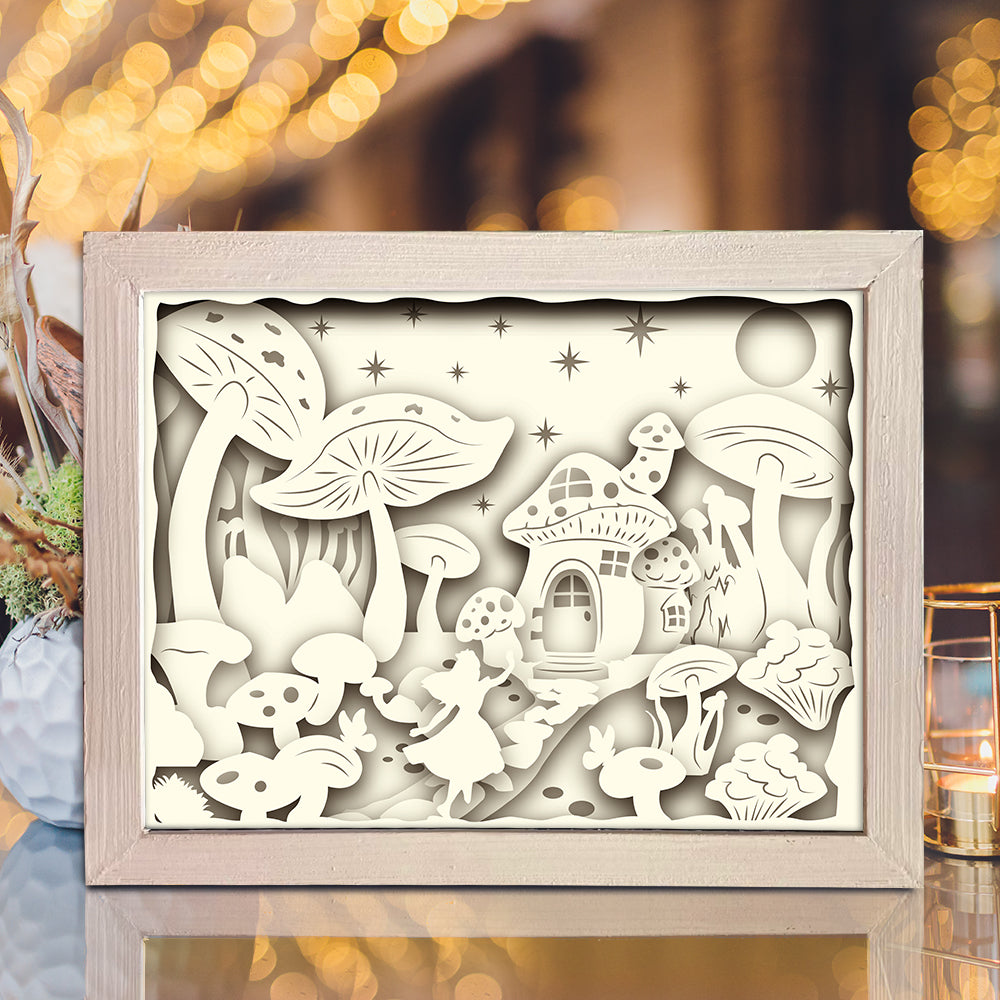 Mushroom – 3D Lightbox SVG File for Cricut & Silhouette