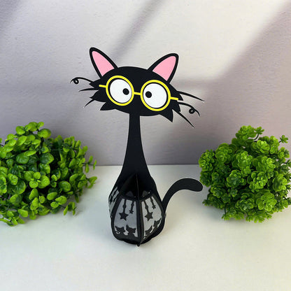 Cute Cat 1 - 3D Animal Paper Lantern File  - Cricut File  - VEKTOR KRAFT