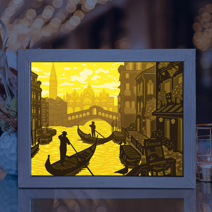 Venice – 3D Lightbox SVG File for Cricut & Silhouette