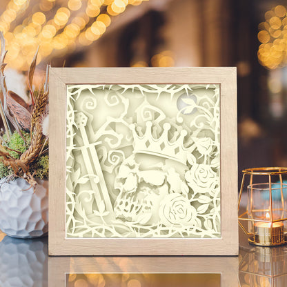 Bone King – 3D Lightbox SVG File for Cricut & Silhouette