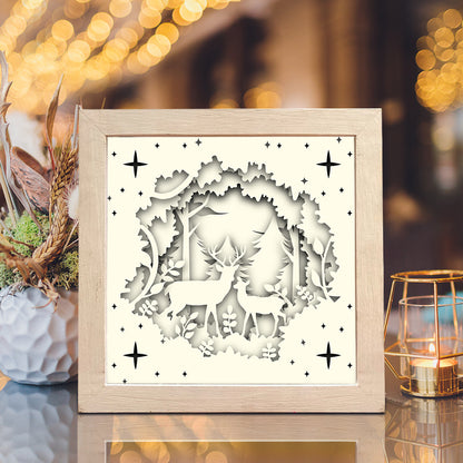 Deer 8 – 3D Lightbox SVG File for Cricut & Silhouette