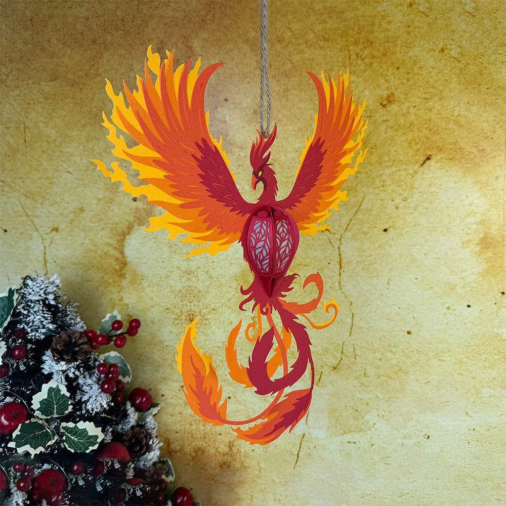Phoenix – 3D Lantern SVG File for Cricut & Silhouette