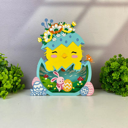 Easter Chick – 3D Pop-Up Card SVG File for Cricut & Silhouette