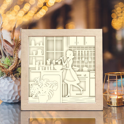 Cooking – 3D Lightbox SVG File for Cricut & Silhouette