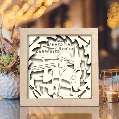 Carpenter 1 – 3D Lightbox SVG File for Cricut & Silhouette