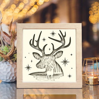 Deer In The Forest 1 – 3D Lightbox SVG File for Cricut & Silhouette