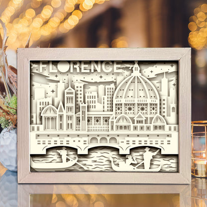 Florence Italy – 3D Lightbox SVG File for Cricut & Silhouette