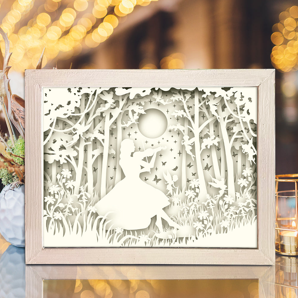 A Girl Playing Violin – 3D Lightbox SVG File for Cricut & Silhouette