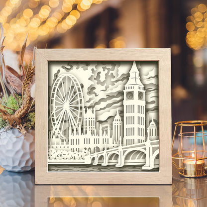 London 2 – 3D Lightbox SVG File for Cricut & Silhouette