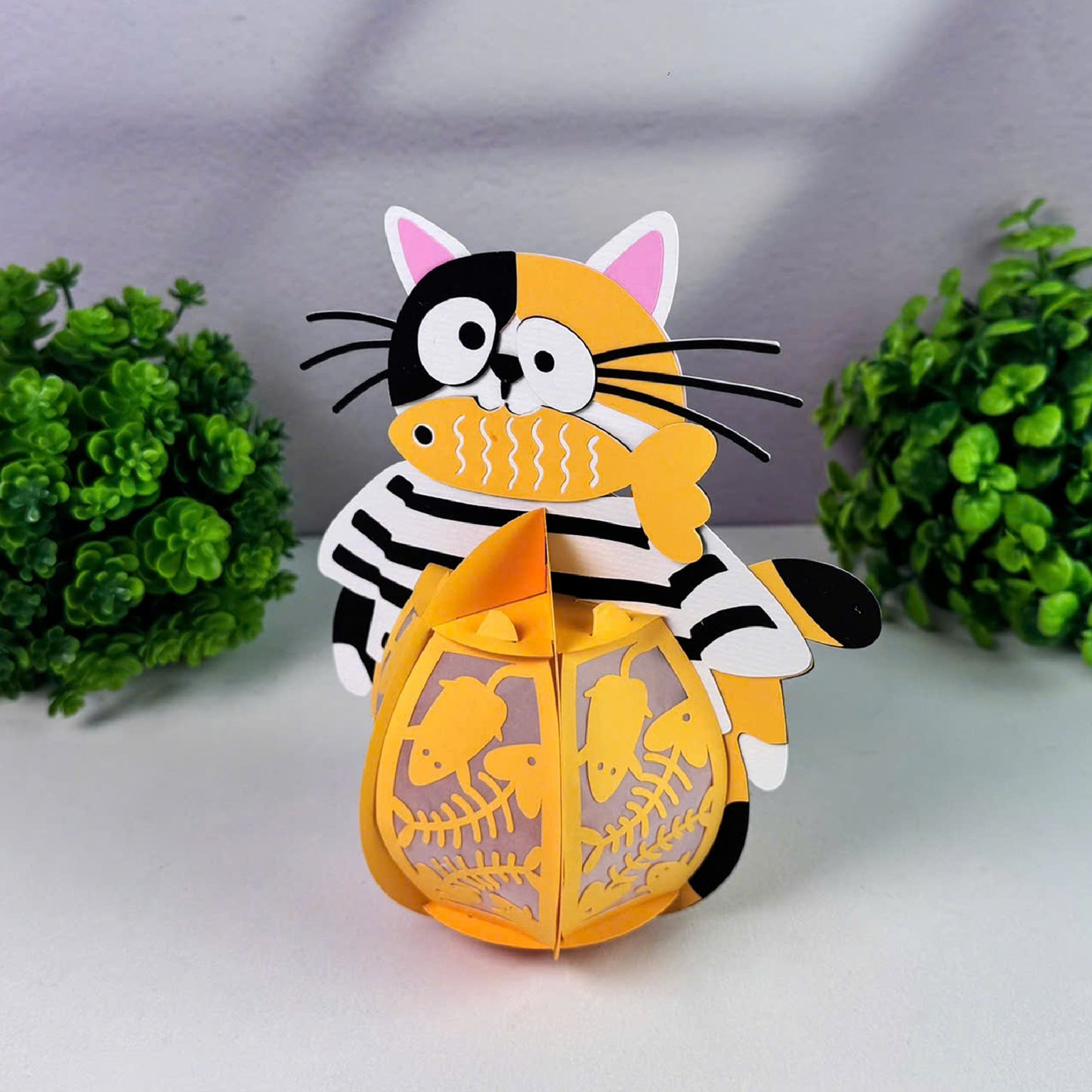 Cute Cat 4 - 3D Animal Paper Lantern File  - Cricut File  - VEKTOR KRAFT