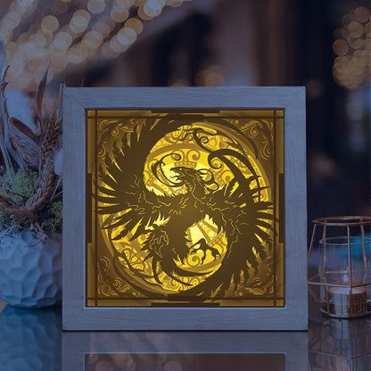 Phoenix – 3D Lightbox SVG File for Cricut & Silhouette