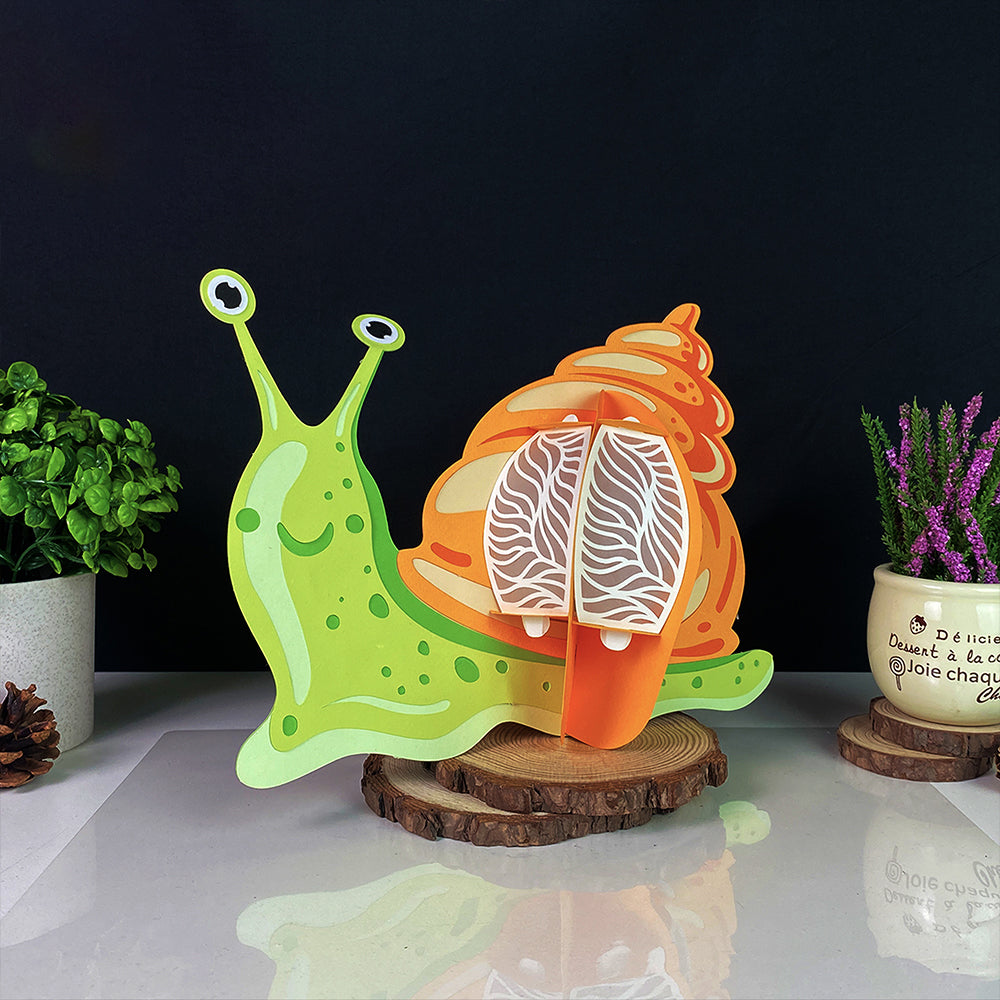 Snail – 3D Lantern SVG File for Cricut & Silhouette