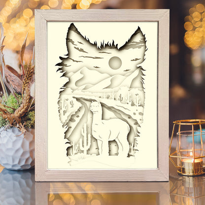 Apalca – 3D Lightbox SVG File for Cricut & Silhouette