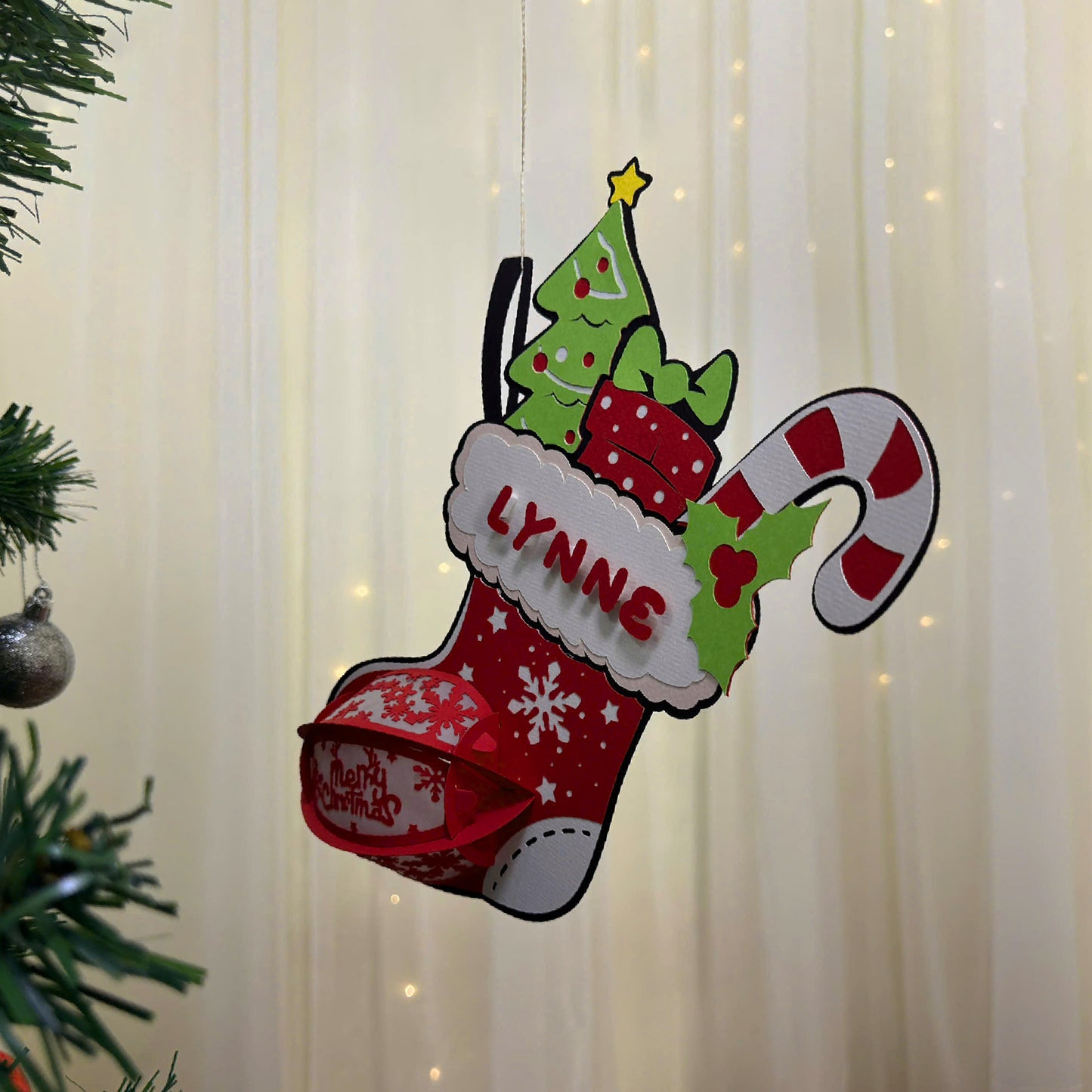 Socks 3 Custom - 3D Christmas Lantern File - Cricut File  - VEKTOR KRAFT