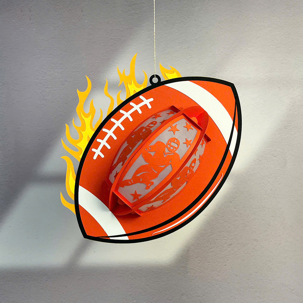 Rugby – 3D Lantern SVG File for Cricut & Silhouette