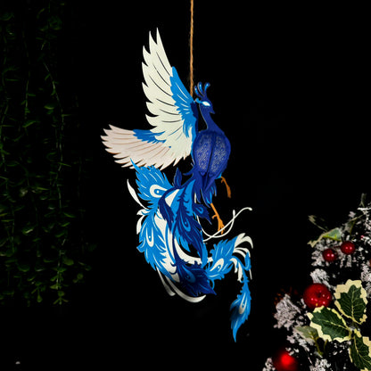 Peacock 2 – 3D Lantern SVG File for Cricut & Silhouette