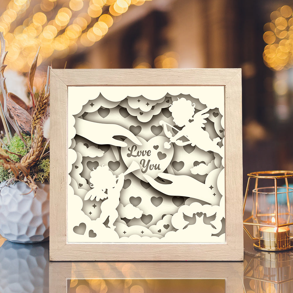 Cupid – 3D Lightbox SVG File for Cricut & Silhouette