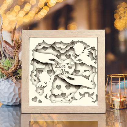 Cupid – 3D Lightbox SVG File for Cricut & Silhouette