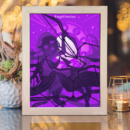 Zodiac Sagittarius – 3D Lightbox SVG File for Cricut & Silhouette