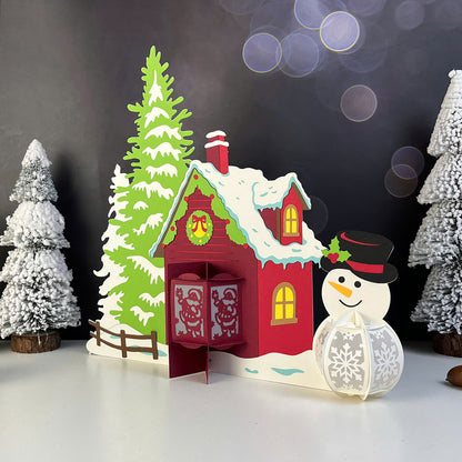 Christmas Village 1 - 3D Lantern File  - Cricut File  - VEKTOR KRAFT