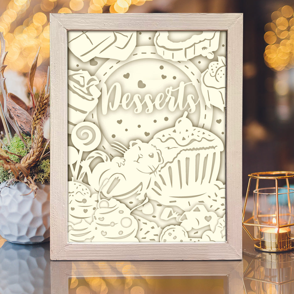 Hamster - 3D Animal Papercut Lightbox File - Cricut File - VEKTOR KRAFT