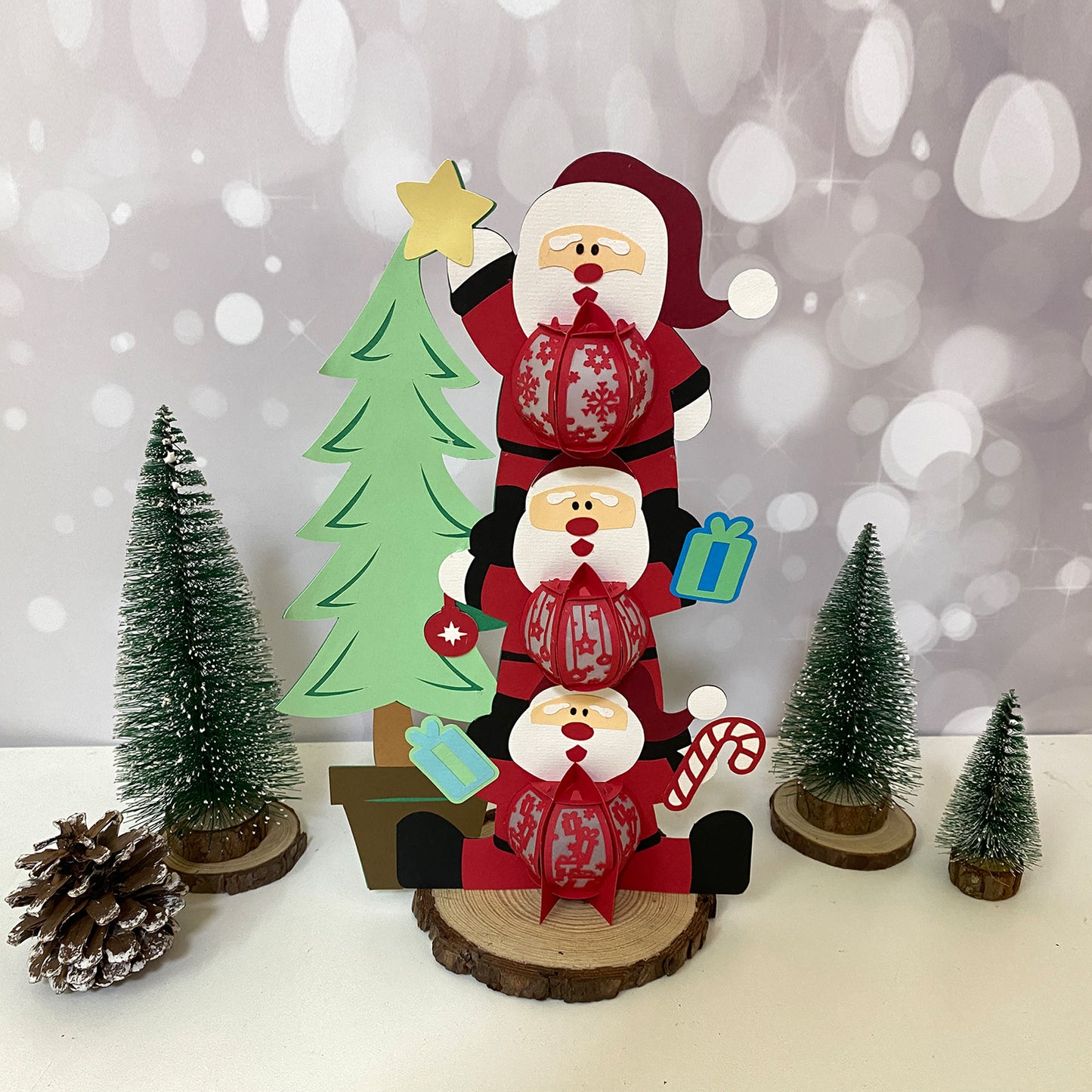 Santa 4 Funny - 3D Christmas Lantern File - Cricut File  - VEKTOR KRAFT