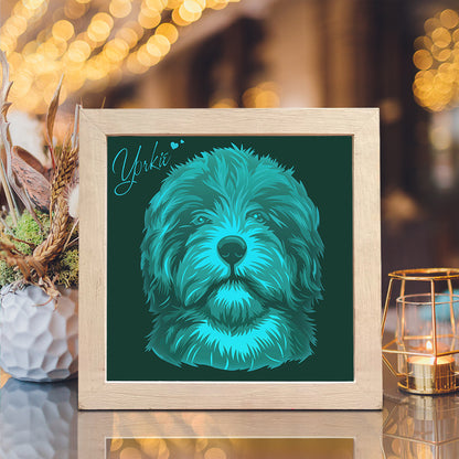 Yorkie – 3D Lightbox SVG File for Cricut & Silhouette
