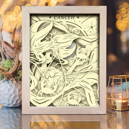 Zodiac Cancer – 3D Lightbox SVG File for Cricut & Silhouette