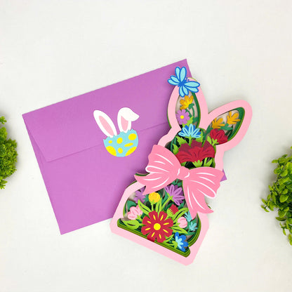Easter Bunny – 3D Pop-Up Card SVG File for Cricut & Silhouette