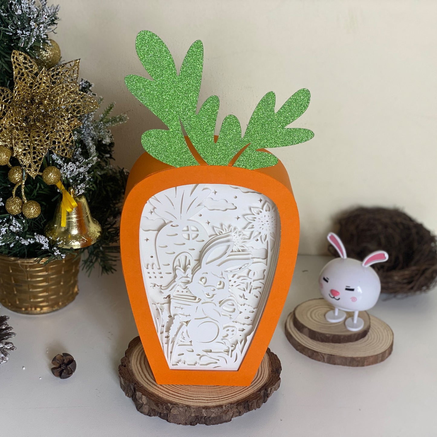 Easter 4 – 3D Carrot Box File - Cricut File - VEKTOR KRAFT