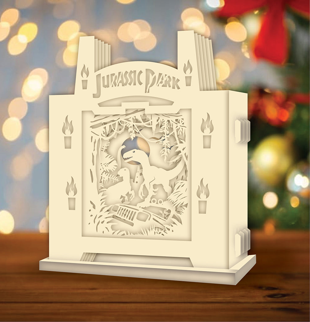Jurassic Park – 3D Pop-Up Card SVG File for Cricut & Silhouette
