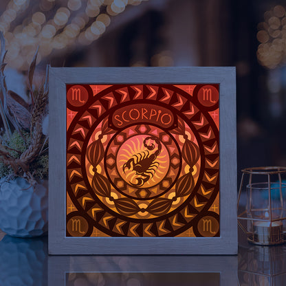Scorpio – 3D Lightbox SVG File for Cricut & Silhouette
