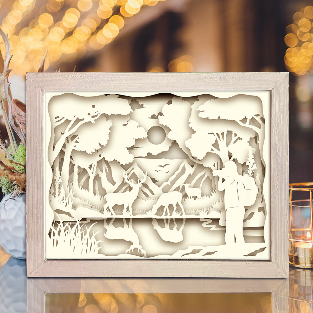 Photographer – 3D Lightbox SVG File for Cricut & Silhouette