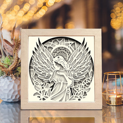 Angel 2 – 3D Lightbox SVG File for Cricut & Silhouette
