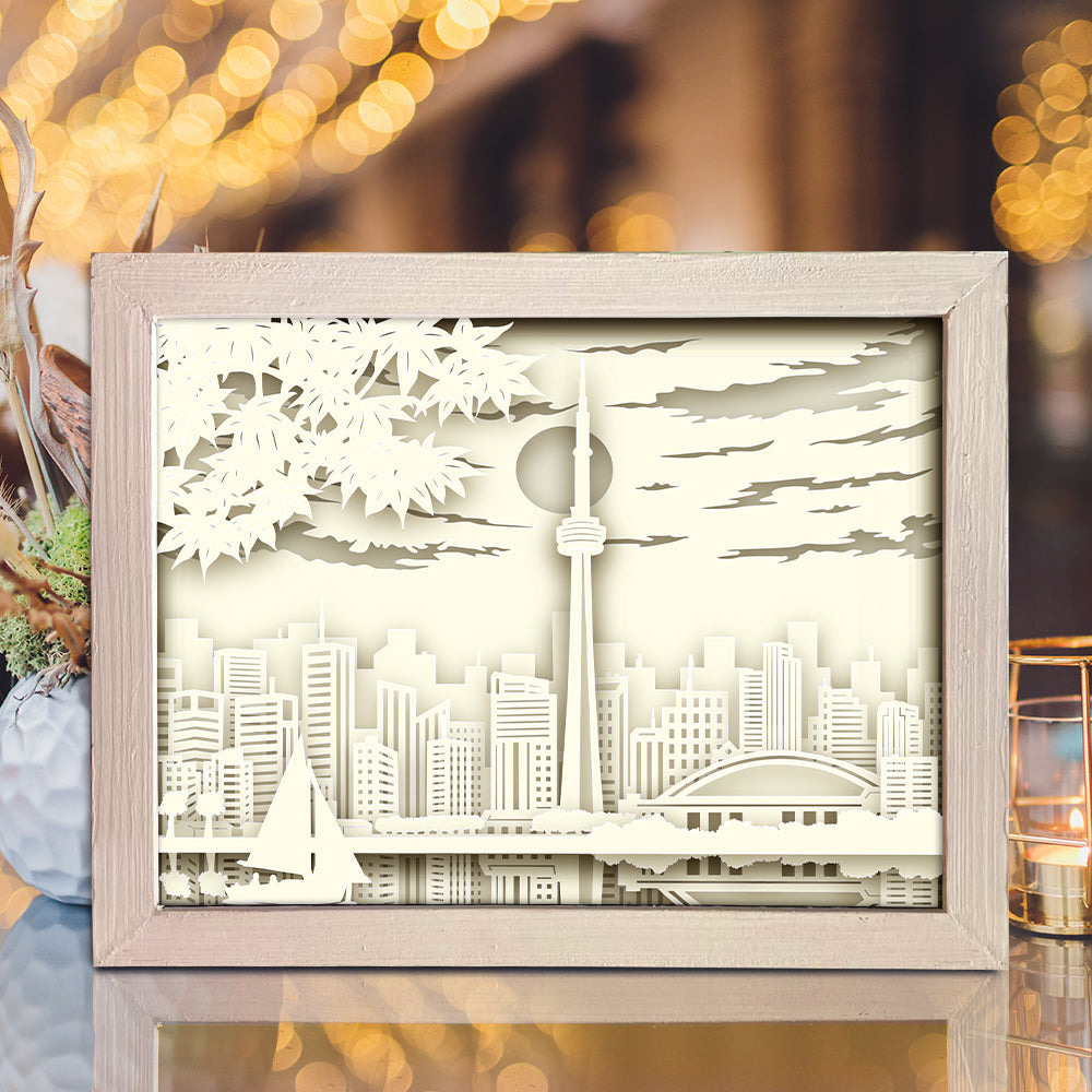 Toronto – 3D Lightbox SVG File for Cricut & Silhouette