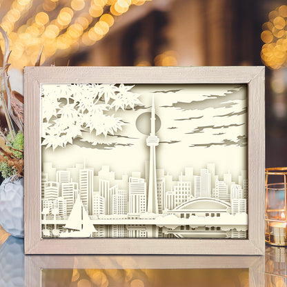 Toronto – 3D Lightbox SVG File for Cricut & Silhouette