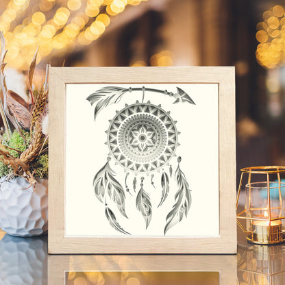 Dreamcatcher Square – 3D Lightbox SVG File for Cricut & Silhouette