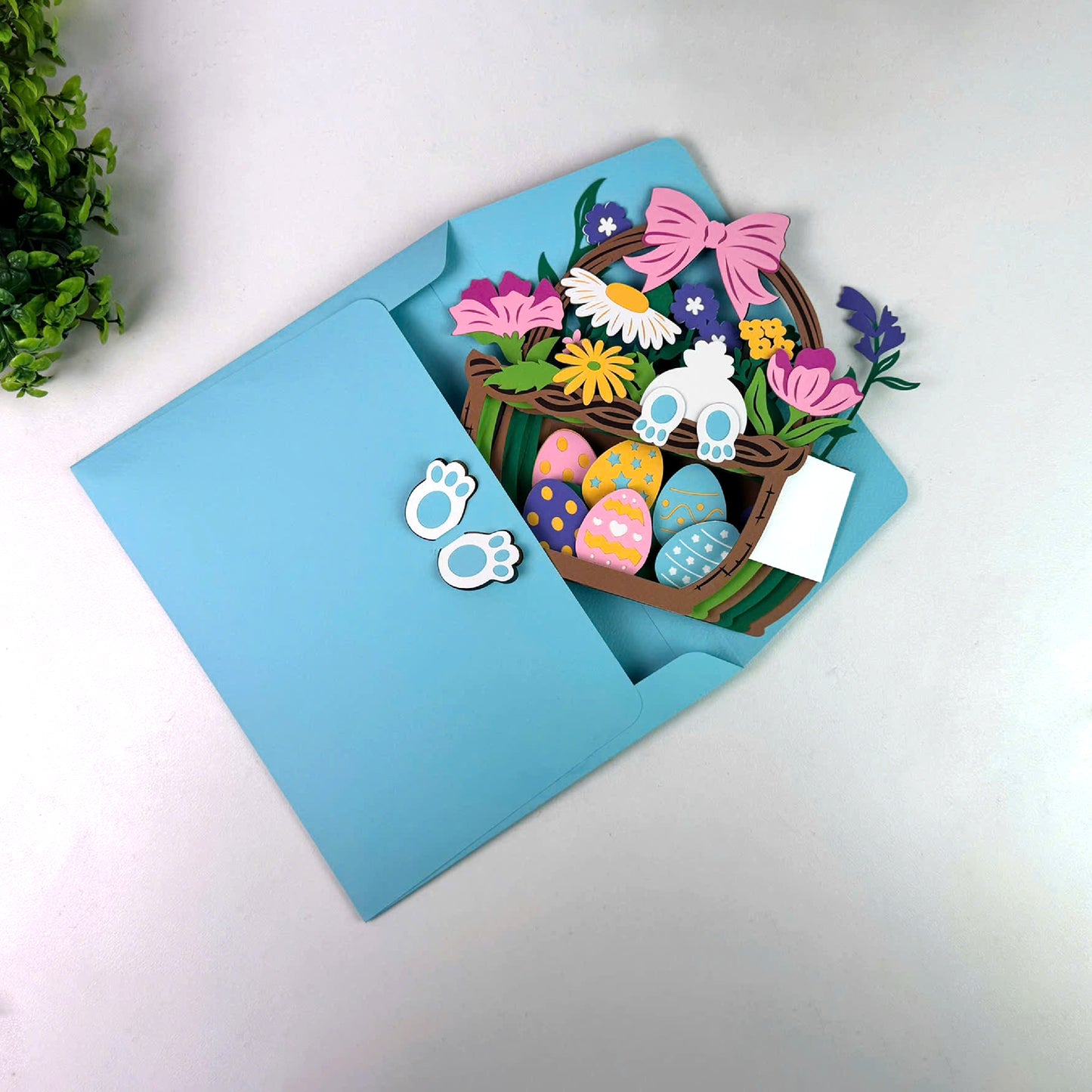 Easter Basket – 3D Pop-Up Card SVG File for Cricut & Silhouette