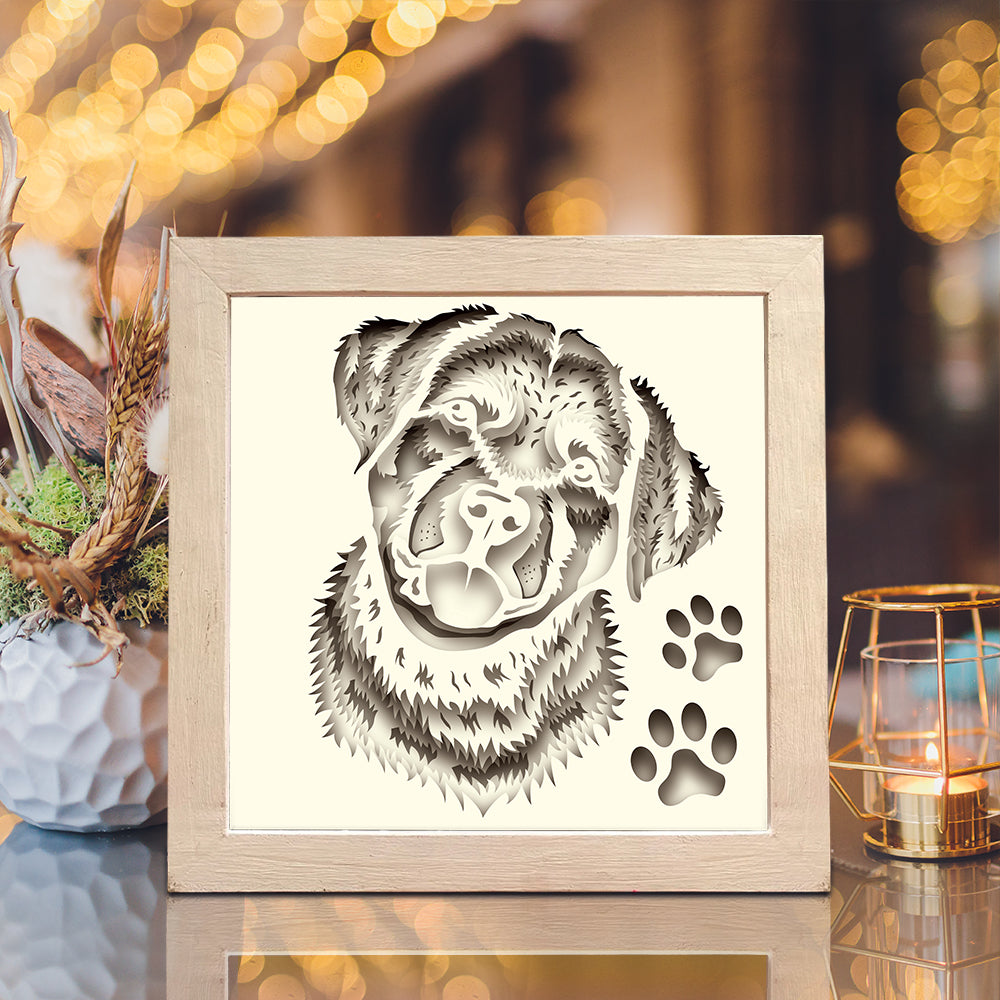 Labrador Retriever – 3D Lightbox SVG File for Cricut & Silhouette