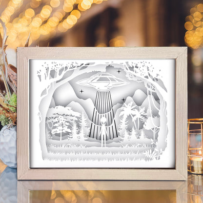 UFO 1 – 3D Lightbox SVG File for Cricut & Silhouette