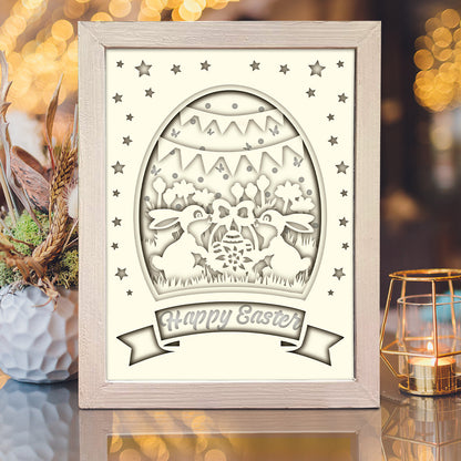 Easter 4 – 3D Lightbox SVG File for Cricut & Silhouette