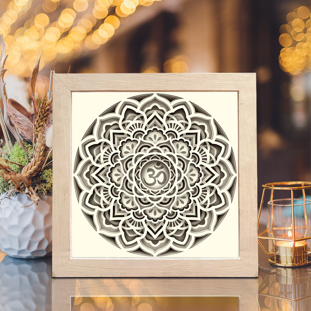 Mandala 2 – 3D Lightbox SVG File for Cricut & Silhouette