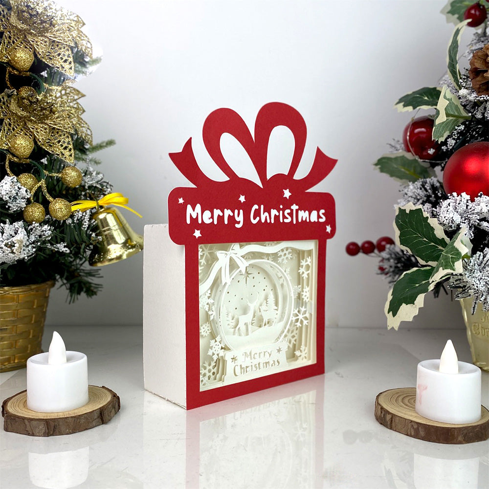 Christmas Deer – 3D Box SVG File for Cricut & Silhouette