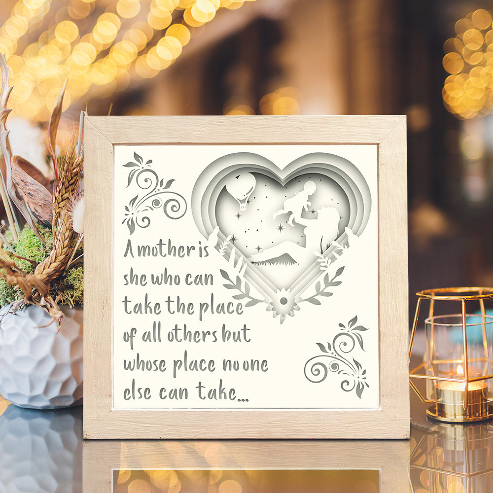 Happy Mother's Day 1 Square - 3D Mother Lightbox File - Cricut File - VEKTOR KRAFT