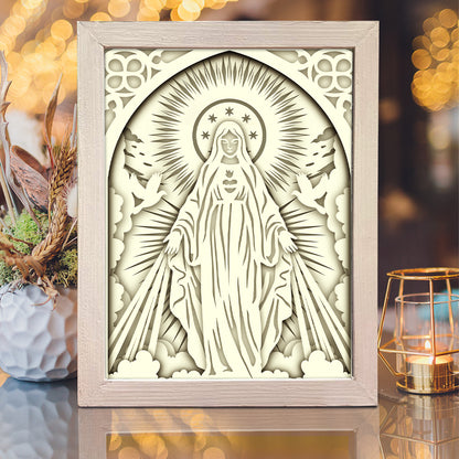 Ave Maria – 3D Lightbox SVG File for Cricut & Silhouette