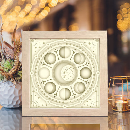 Moon Phase – 3D Lightbox SVG File for Cricut & Silhouette
