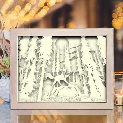 Fox 1 – 3D Lightbox SVG File for Cricut & Silhouette