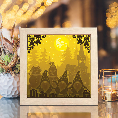 Christmas Gnome 1 – 3D Lightbox SVG File for Cricut & Silhouette